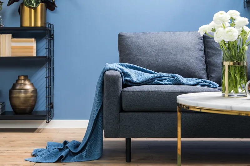 Peppe 3-sits Tygsoffa - Mörkgrå - Möbler - Vardagsrum - Soffor - 3-sits soffor