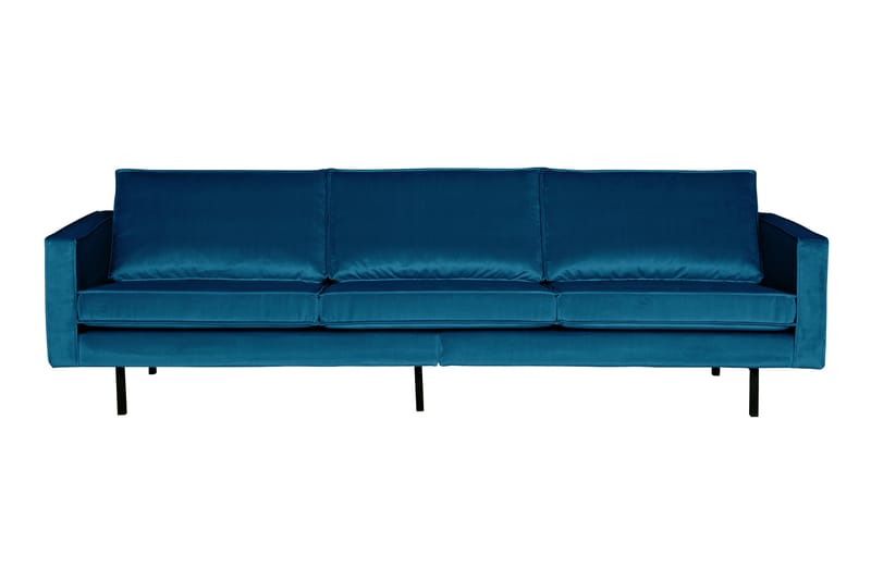 RAFAELE 3-sits Sammetssoffa Blå - Möbler - Vardagsrum - Soffor - 3-sits soffor