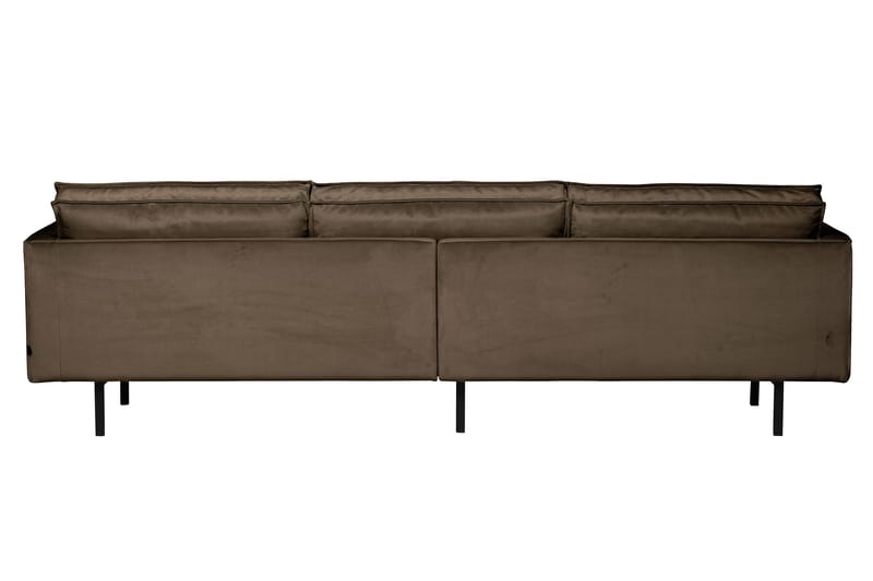 RAFAELE 3-sits Sammetssoffa Taupe - Möbler - Vardagsrum - Soffor - 3-sits soffor