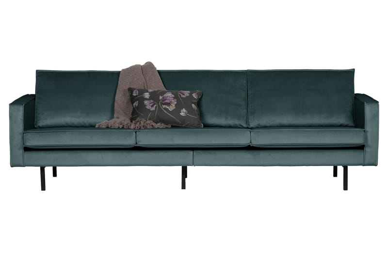 RAFAELE 3-sits Soffa Sammet Blågrön - Möbler - Vardagsrum - Soffor - 3-sits soffor