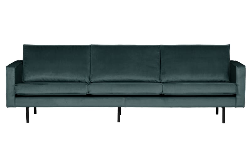 RAFAELE 3-sits Soffa Sammet Blågrön - Möbler - Vardagsrum - Soffor - 3-sits soffor