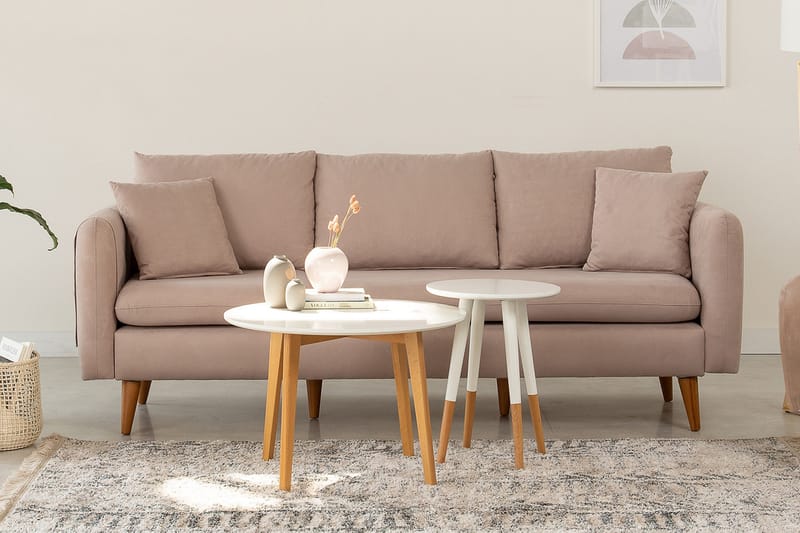 REECIE 3-sits Soffa Brun - Möbler - Vardagsrum - Soffor - 3-sits soffor