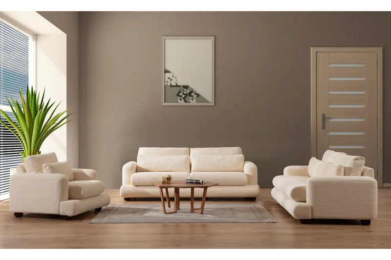 Relento Soffa 3-sits - Beige - Möbler - Vardagsrum - Soffor - 3-sits soffor