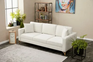 Retzow Soffa 3-sits - Beige - Möbler - Vardagsrum - Soffor - 3-sits soffor