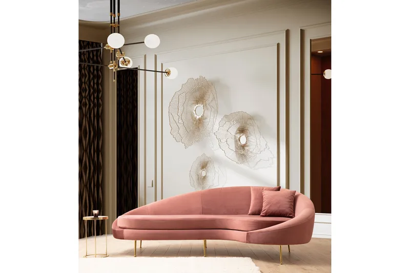 Revelstoke Soffa 3-sits, Rosa