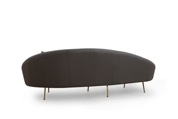 Revelstoke Svängd Soffa 3-sits - Mörkgrå - Möbler - Vardagsrum - Soffor - 3-sits soffor