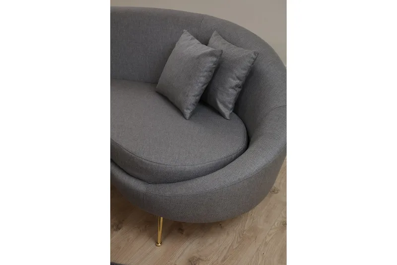 Revelstoke Svängd Soffa 3-sits - Mörkgrå - Möbler - Vardagsrum - Soffor - 3-sits soffor