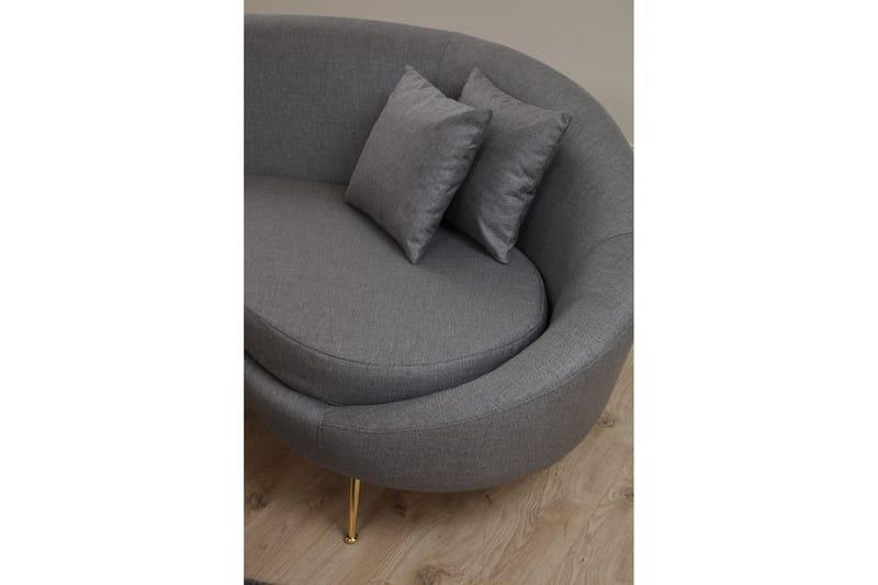 Revelstoke Svängd Soffa 3-sits - Mörkgrå - Möbler - Vardagsrum - Soffor - 3-sits soffor