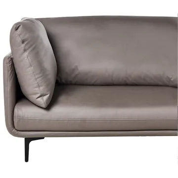 3-sits soffa Revsnes - Brun, Svart - Möbler - Vardagsrum - Soffor - Skinnsoffor