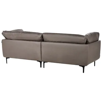 3-sits soffa Revsnes - Brun, Svart - Möbler - Vardagsrum - Soffor - Skinnsoffor