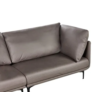 3-sits soffa Revsnes - Brun, Svart - Möbler - Vardagsrum - Soffor - Skinnsoffor