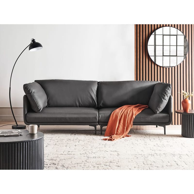 3-sits soffa Revsnes - Svart - Möbler - Vardagsrum - Soffor - 3-sits soffor