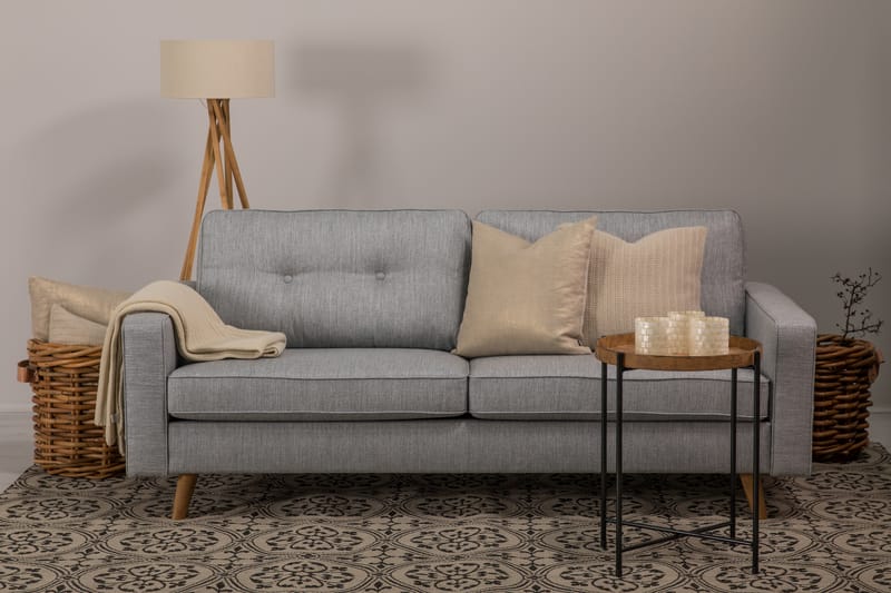 RIVALTA 3-sits Soffa Ljusgrå - Möbler - Vardagsrum - Soffor - 3-sits soffor