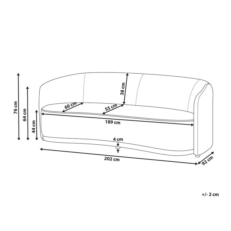 3-sits soffa Roset - Beige - Möbler - Vardagsrum - Soffor - 3-sits soffor