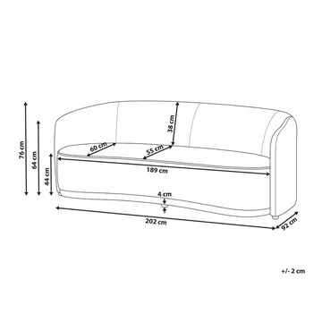 3-sits soffa Roset - Grå - Möbler - Vardagsrum - Soffor - 3-sits soffor