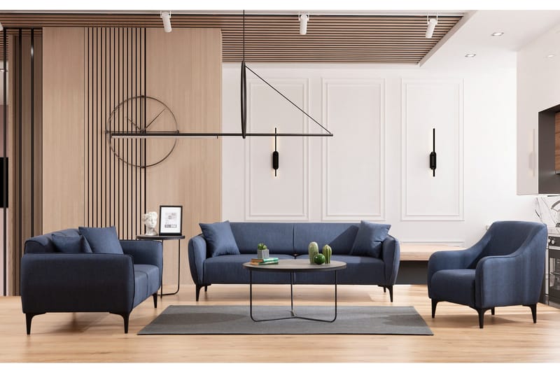Rossland Soffa 3-sits - Blå - Möbler - Vardagsrum - Soffor - 3-sits soffor