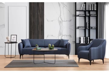 Rossland Soffa 3-sits - Blå - Möbler - Vardagsrum - Bäddsoffor - 3-sits bäddsoffa