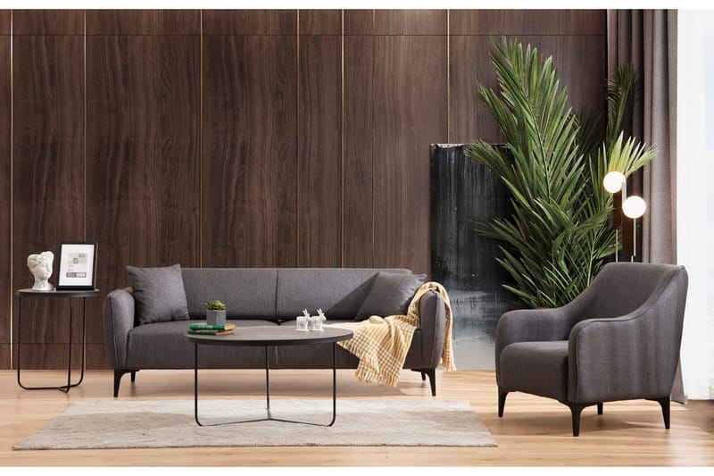Rossland Soffa 3-sits - Mörkgrå - Möbler - Vardagsrum - Soffor - 3-sits soffor