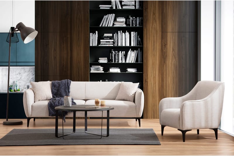 Rossland Soffa 3-sits - Vit - Möbler - Vardagsrum - Soffor - 3-sits soffor