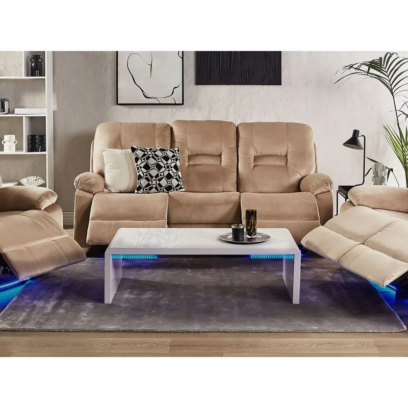 3-sits soffa Rovik - Beige - Möbler - Vardagsrum - Soffor - Reclinersoffor & Biosoffor