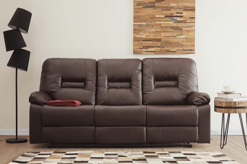 Rovik Soffa 3 Sits - Brun - Möbler - Vardagsrum - Soffor - Reclinersoffor & Biosoffor