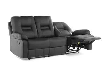 Rovik Soffa 3 Sits - Svart - Möbler - Vardagsrum - Soffor - Reclinersoffor & Biosoffor