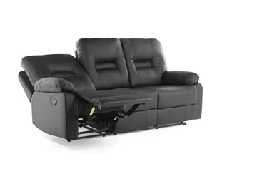 Rovik Soffa 3 Sits - Svart - Möbler - Vardagsrum - Soffor - Reclinersoffor & Biosoffor