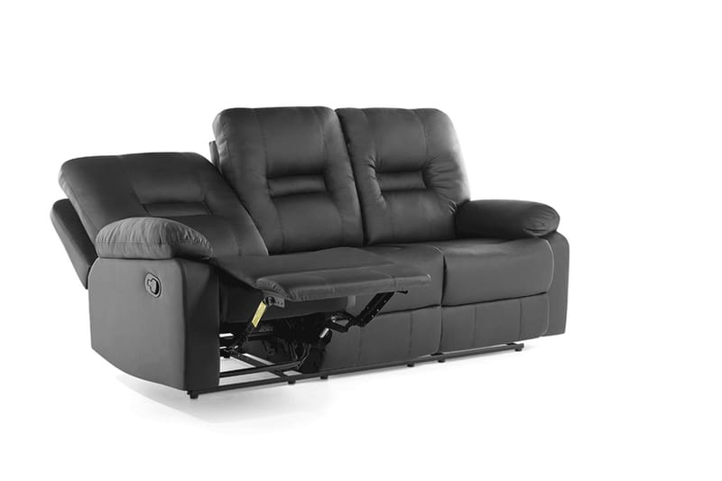 Rovik Soffa 3 Sits - Svart - Möbler - Vardagsrum - Soffor - Reclinersoffor & Biosoffor