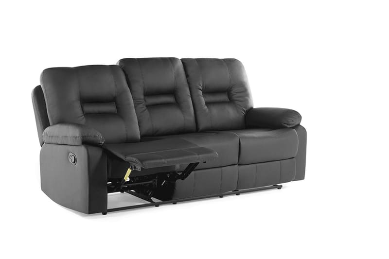Rovik Soffa 3 Sits - Svart - Möbler - Vardagsrum - Soffor - Reclinersoffor & Biosoffor