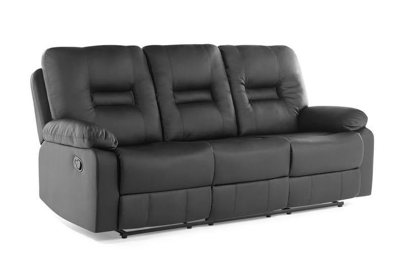 Rovik Soffa 3 Sits - Svart - Möbler - Vardagsrum - Soffor - Reclinersoffor & Biosoffor
