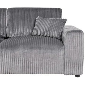 3-sits soffa Sandora - Grå, svart - Möbler - Vardagsrum - Soffor - 3-sits soffor
