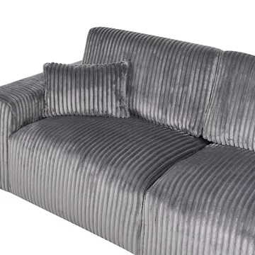 3-sits soffa Sandora - Grå, svart - Möbler - Vardagsrum - Soffor - 3-sits soffor