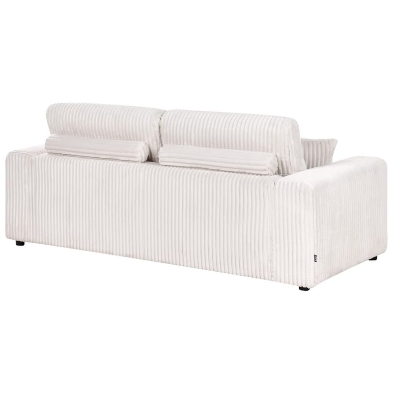 3-sits soffa Sandora - Vit, Svart - Möbler - Vardagsrum - Soffor - 3-sits soffor
