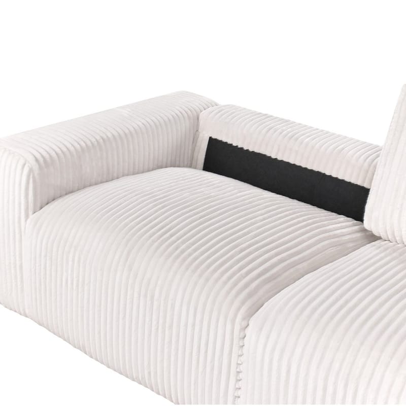 3-sits soffa Sandora - Vit, Svart - Möbler - Vardagsrum - Soffor - 3-sits soffor