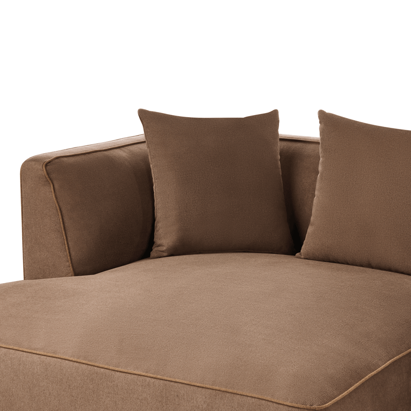 3-sits soffa Sater Högervänd - Brun - Möbler - Vardagsrum - Soffor - Divansoffa & schäslong