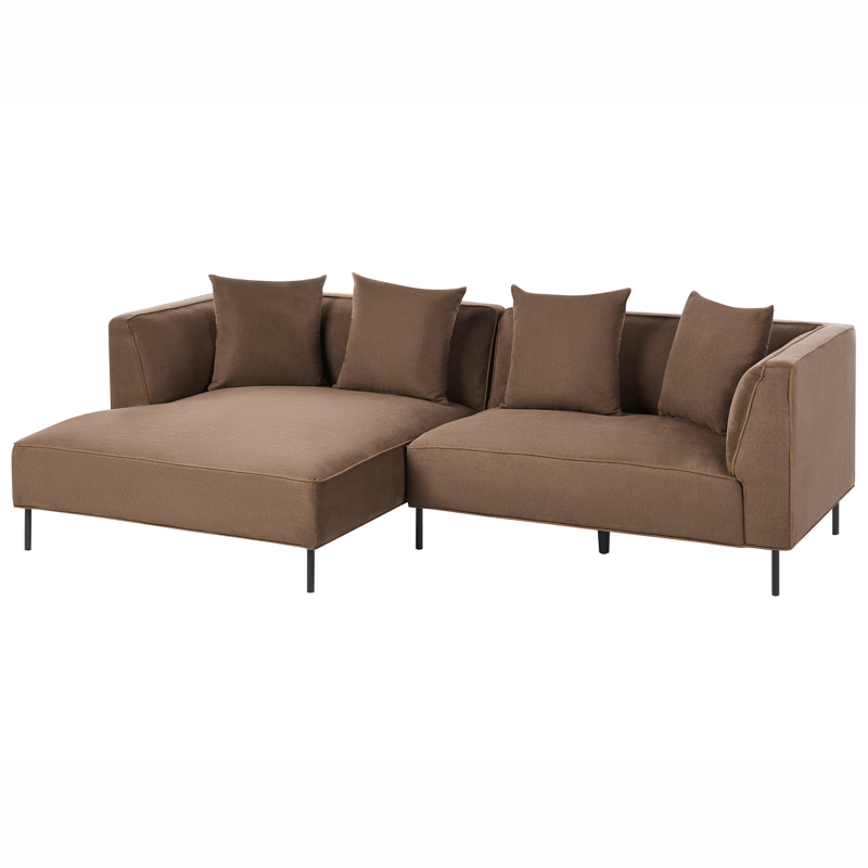 3-sits soffa Sater Högervänd - Brun - Möbler - Vardagsrum - Soffor - Divansoffa & schäslong