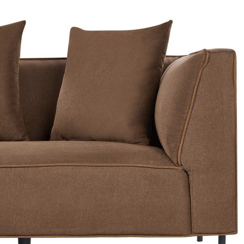 3-sits soffa Sater Högervänd - Brun - Möbler - Vardagsrum - Soffor - Divansoffa & schäslong