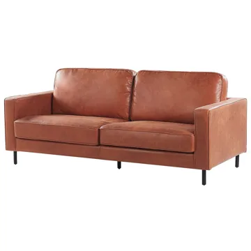 3-sits soffa Savalen - Guldbrun - Möbler - Vardagsrum - Soffor - Skinnsoffor