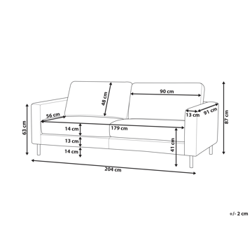 3-sits soffa Savalen - Ljusgrå - Möbler - Vardagsrum - Soffor - 3-sits soffor