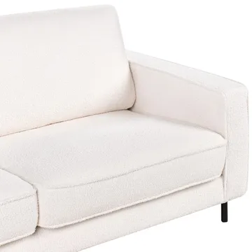 3-sits soffa Savalen - Vit, Svart - Möbler - Vardagsrum - Soffor - 3-sits soffor