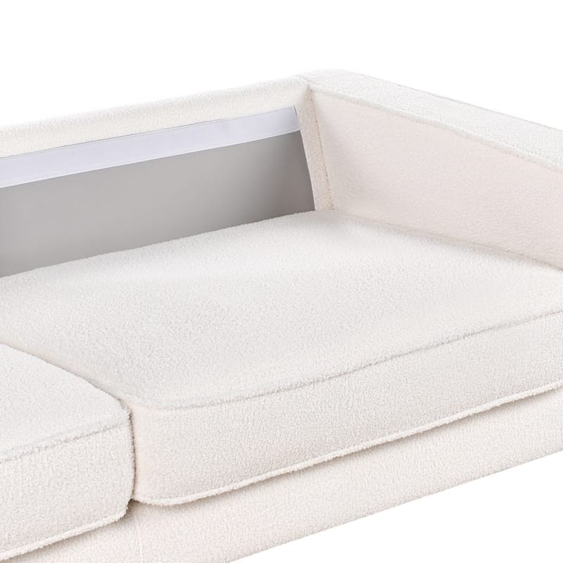 3-sits soffa Savalen - Vit, Svart - Möbler - Vardagsrum - Soffor - 3-sits soffor