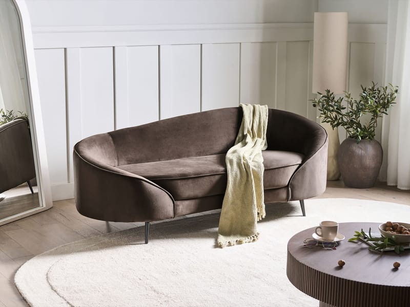 3-sits soffa Savar - Mörkbrun - Möbler - Vardagsrum - Soffor - 2-sits soffor