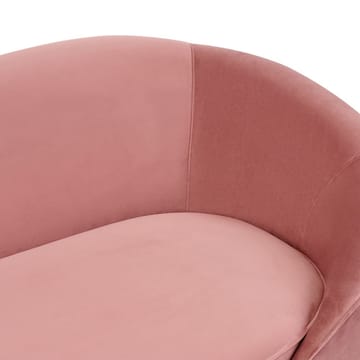 3-sits soffa Savar - Rosa, guld - Möbler - Vardagsrum - Soffor - Sammetssoffor