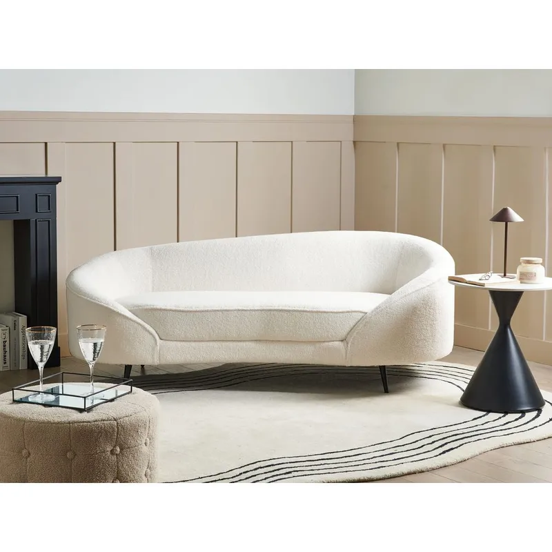 3-sits soffa Savar - Vit, Svart - Möbler - Vardagsrum - Soffor - 3-sits soffor