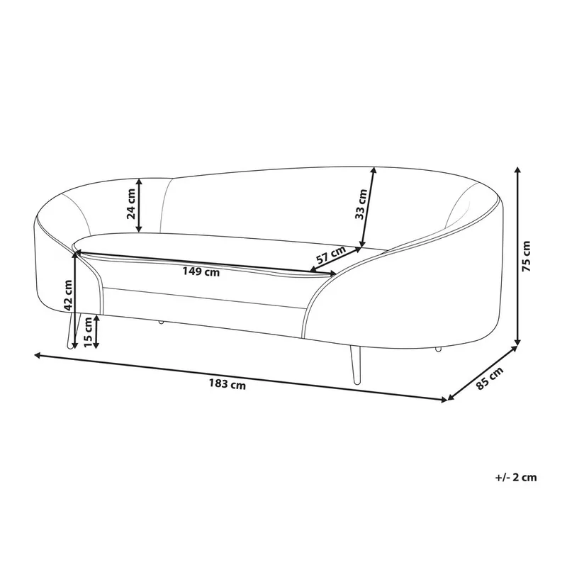 3-sits soffa Savar - Vit, Svart - Möbler - Vardagsrum - Soffor - 3-sits soffor