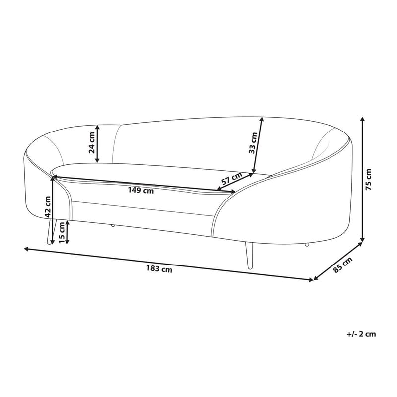 3-sits soffa Savar - Vit, Svart - Möbler - Vardagsrum - Soffor - 3-sits soffor