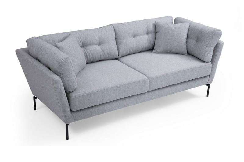Schirra 3-Sits Soffa - Grå - Möbler - Vardagsrum - Soffor - 3-sits soffor