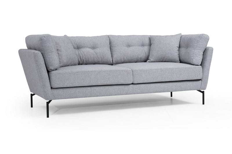 Schirra 3-Sits Soffa - Grå - Möbler - Vardagsrum - Soffor - 3-sits soffor