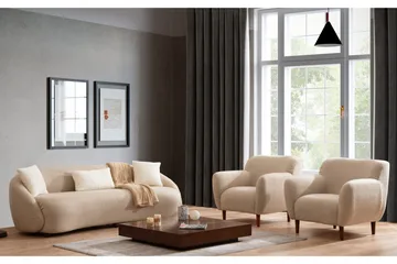 Scone Soffa 3-sits - Brun|Bouclé - Möbler - Vardagsrum - Soffor - 3-sits soffor