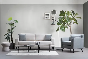 Selder 3-sits Soffa - Beige/Svart - Möbler - Vardagsrum - Bäddsoffor - 3-sits bäddsoffa
